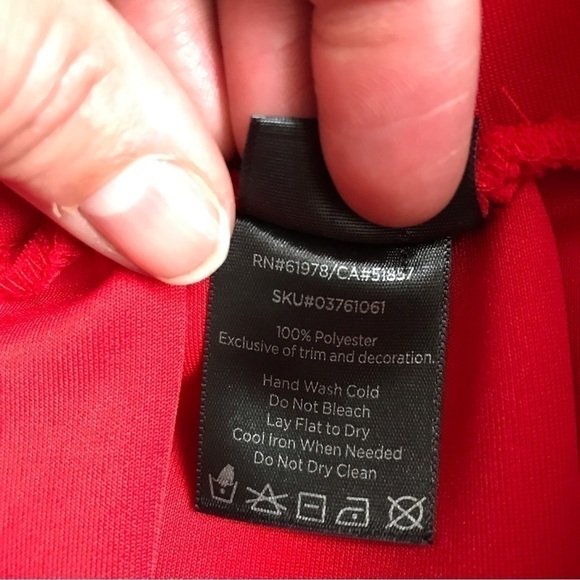 SPENCER’S sassy pleated mini skirt. Red. Size small. - Picture 6 of 7